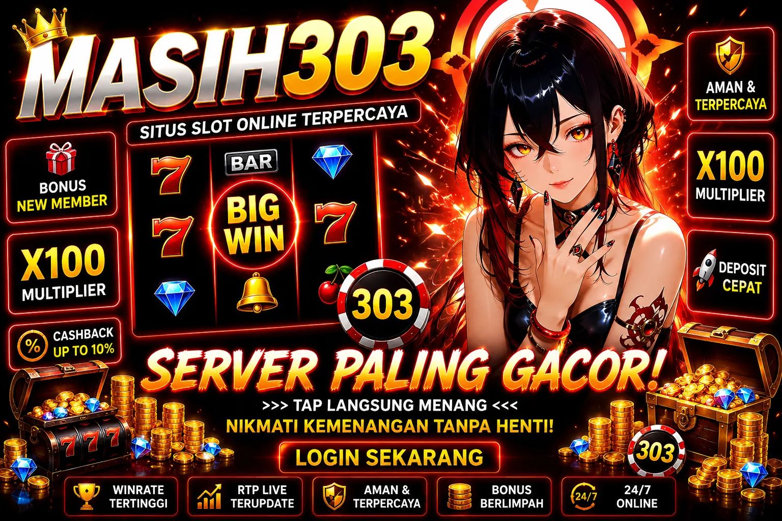 MASIH303 membawa fitur premium modern dengan sistem interaktif dan akses online terbaru aktif